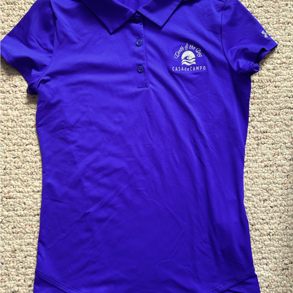 Golf shirt size M, blue indigo. Great condition.
